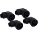 Alphacool eiszapfen 16 10mm screw-on nozzle 90° rotatable g1 4 verbinding (zwart, 4 stuks)