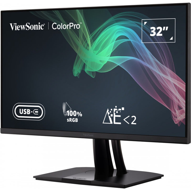 Afbeelding laden in galerijviewer, Viewsonic vp3256-4k 31.5 monitor (zwart (mat), 2x hdmi, 1x displayport, usb-a, usb-b, usb-c)
