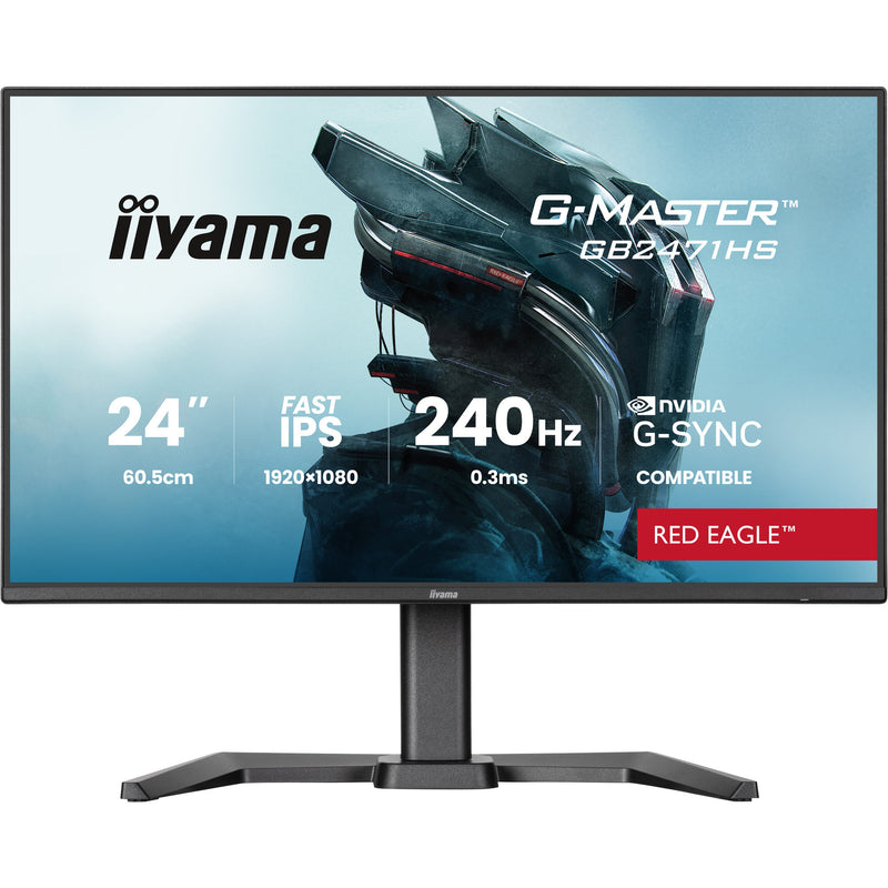 Afbeelding laden in galerijviewer, Iiyama g-master red eagle gb2471hs-b1 23.8 gaming monitor (zwart, 2x hdmi, displayport, 240 hz)
