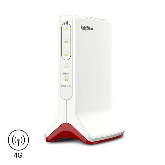 Fritz! box 6825 4g edition international wlan lte router (wit rood, mesh wi-fi, 4g 3g)