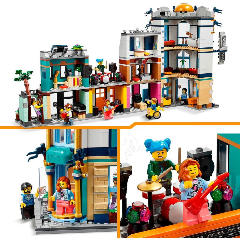 Afbeelding laden in galerijviewer, Lego creator 3-in-1 - hoofdstraat constructiespeelgoed (31141)

