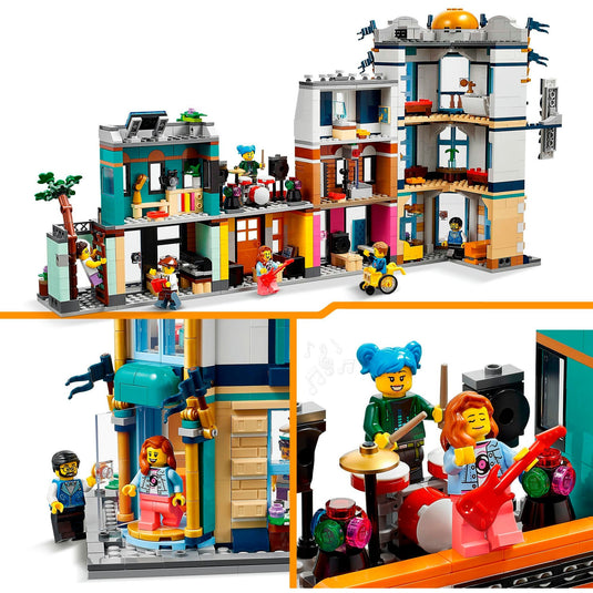 Lego creator 3-in-1 - hoofdstraat constructiespeelgoed (31141)
