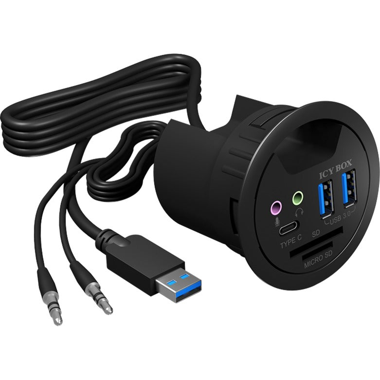Afbeelding laden in galerijviewer, Icy box ib-hub1404a usb-hub (zwart)
