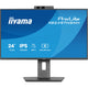 Iiyama prolite xb2497hsnh-b1 23.8 monitor (zwart, hdmi, displayport, lan, audio, usb-c, webcam)