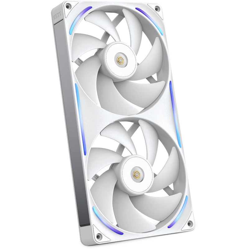 Afbeelding laden in galerijviewer, Nzxt performance fan f280x rgb case fans (wit, 2 stuks, 280 x 140 x 30 mm, pwm)
