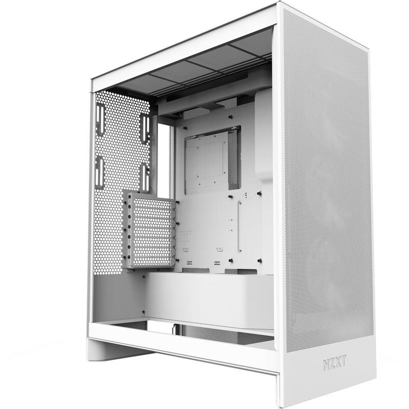 Afbeelding laden in galerijviewer, Nzxt h7 flow (2024) midi tower behuizing (wit | 2x usb-a | 1x usb-c | tempered glass)
