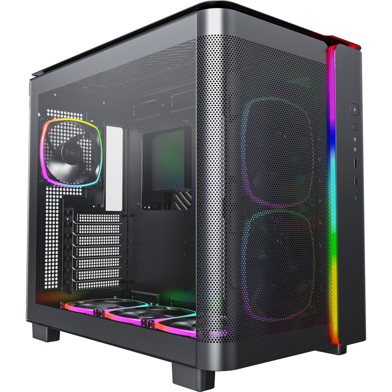 Afbeelding laden in galerijviewer, Montech king 95 pro midi tower behuizing (zwart | 2x usb-a | 1x usb-c | rgb | tempered glass)
