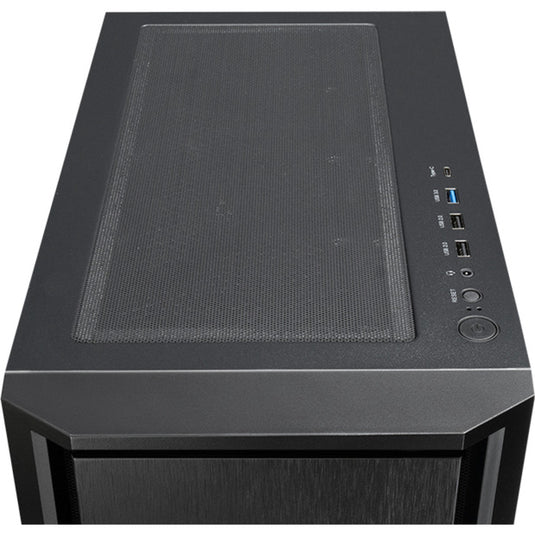 Chieftec pro midi q midi tower behuizing (zwart | 3x usb-a | 1x usb-c)