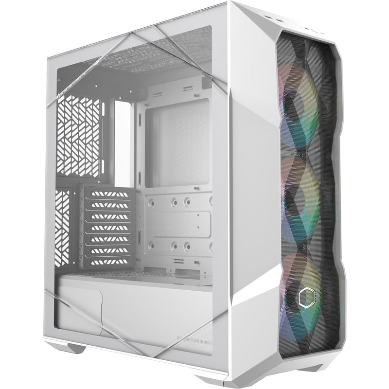 Afbeelding laden in galerijviewer, Cooler master masterbox td500 mesh v2 midi tower behuizing (wit | 2x usb-a | 1x usb-c | rgb | tempered glass)
