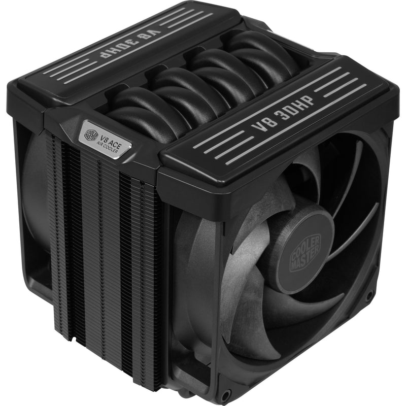 Afbeelding laden in galerijviewer, Cooler master v8 ace 3dhp cpu-koeler (zwart, 4-pin pwm)
