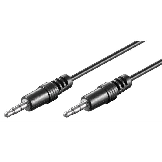 Goobay 3,5 mm jack kabel (zwart, 2,5 meter)