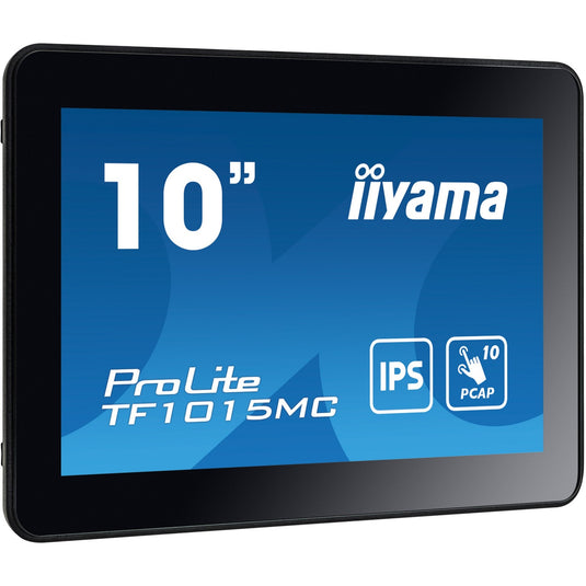 Iiyama prolite tf1015mc-b3 10.1 touchscreen monitor (zwart, 1x displayport, 1x hdmi, 1x vga, 1x rj-45)