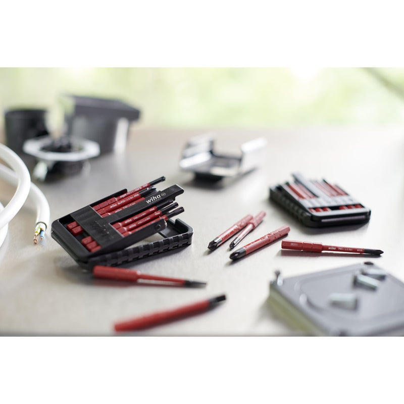 Afbeelding laden in galerijviewer, Wiha bit set slimbit electric bitset (rood, 76-delig)
