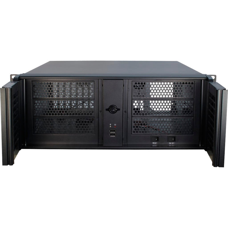 Afbeelding laden in galerijviewer, Inter-tech 4u-4098-s rack behuizing (zwart | 2x usb-a)
