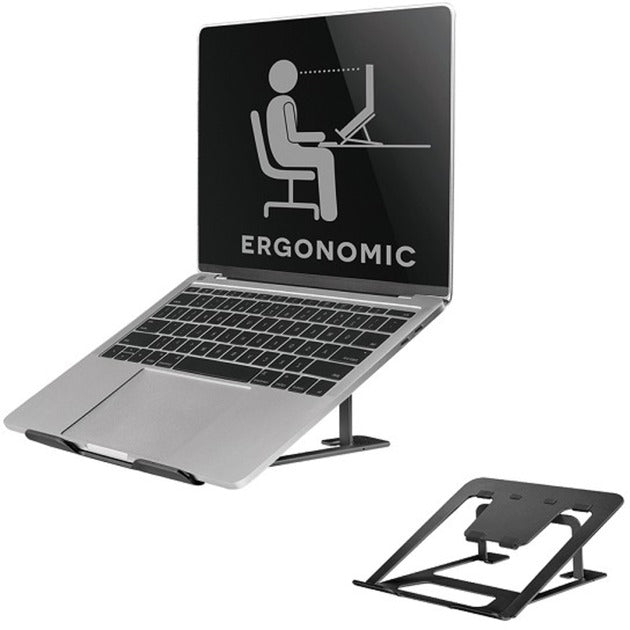 Afbeelding laden in galerijviewer, Neomounts nsls085black opvouwbare laptop standaard (zwart)
