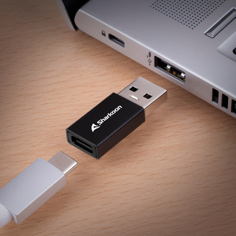 Afbeelding laden in galerijviewer, Sharkoon officepal usb-c adapters (zwart)
