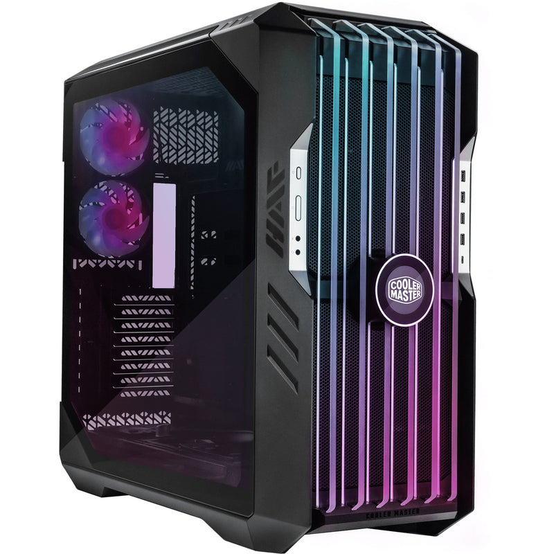 Afbeelding laden in galerijviewer, Cooler master haf 700 evo big tower behuizing (grijs | 4x usb-a | 1x usb-c | rgb | tempered glass)
