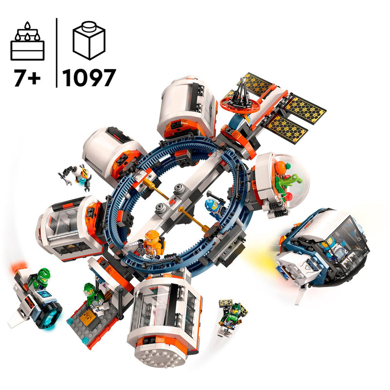 Afbeelding laden in galerijviewer, Lego city - modulair ruimtestation constructiespeelgoed (60433)
