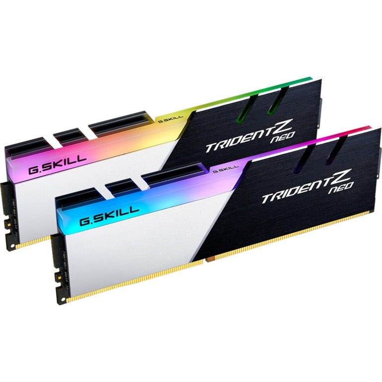 Afbeelding laden in galerijviewer, G.skill 32 gb ddr4-3600 (2x 16 gb) kit werkgeheugen (zwart zilver, f4-3600c16d-32gtznc, trident z neo)
