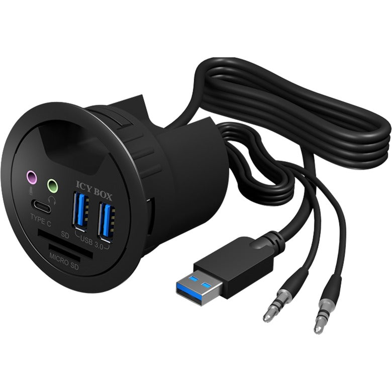 Afbeelding laden in galerijviewer, Icy box ib-hub1404a usb-hub (zwart)
