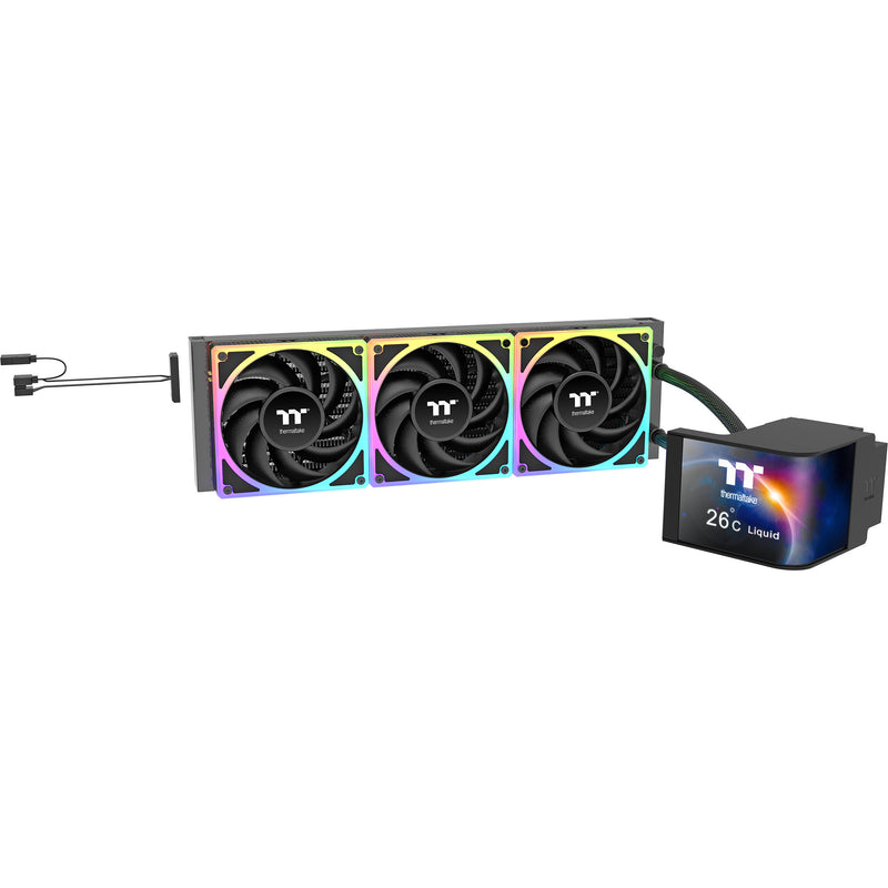 Afbeelding laden in galerijviewer, Thermaltake magcurve 360 ultra argb sync aio liquid cooler waterkoeling (zwart)
