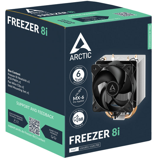 Arctic freezer 8i cpu-koeler (4-pin pwm)