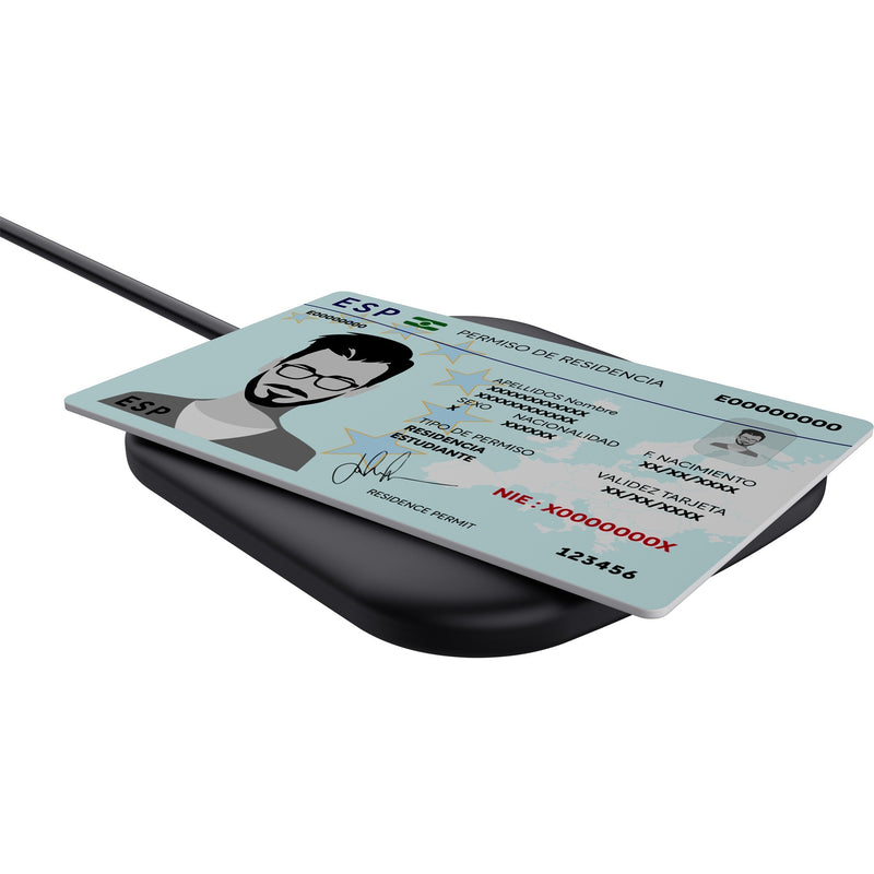 Afbeelding laden in galerijviewer, Trust ceto contactloze smartcard-lezer kaartlezer (zwart)
