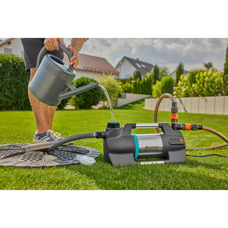 Afbeelding laden in galerijviewer, Gardena besproeiingspomp 6300 silentcomfort (donkergrijs roestvrij staal, 1050 watt | bluetooth)
