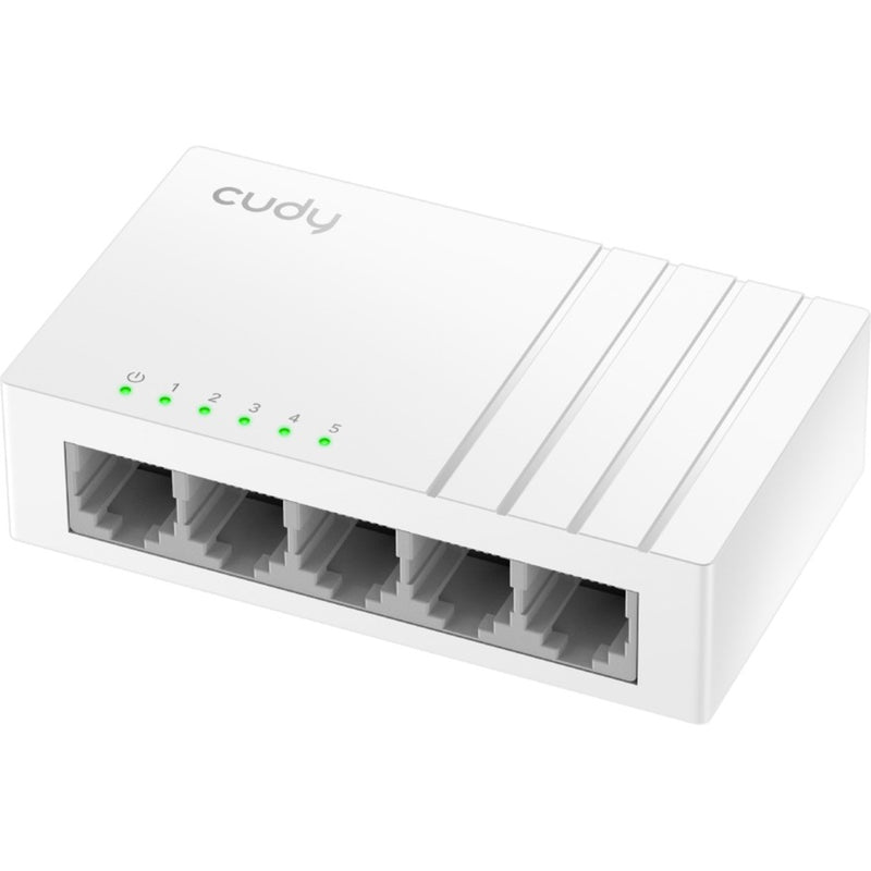 Afbeelding laden in galerijviewer, Cudy 5-port 10 100 mbps unmanaged switch (wit)
