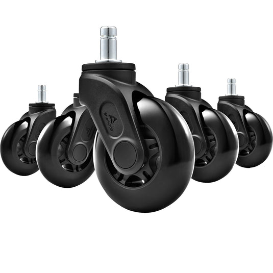 Sharkoon sw10 wielen (zwart, 5 stuks)