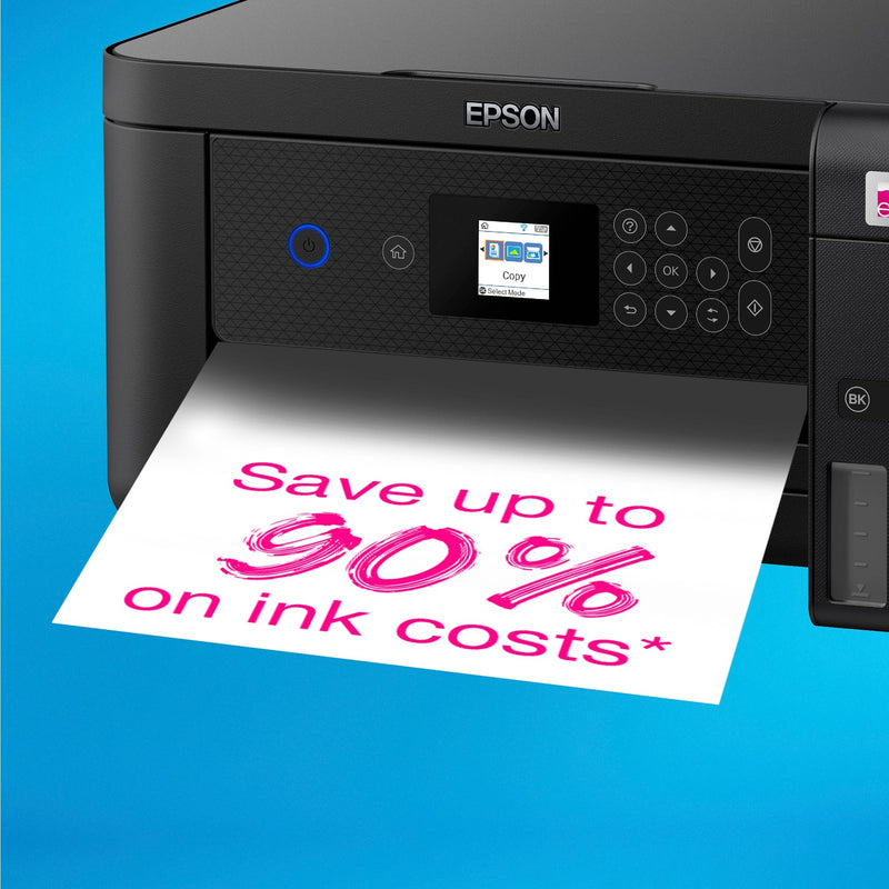 Afbeelding laden in galerijviewer, Epson ecotank et-2850 a4 multifunctionele wi-fi-printer met inkttank all-in-one inkjetprinter (zwart, scannen, kopiëren, wi-fi, inclusief tot 3 jaar inkt)
