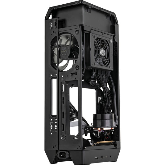 Cooler master ncore 100 max mini tower behuizing (donkergrijs | 2x usb-a | 1x usb-c)