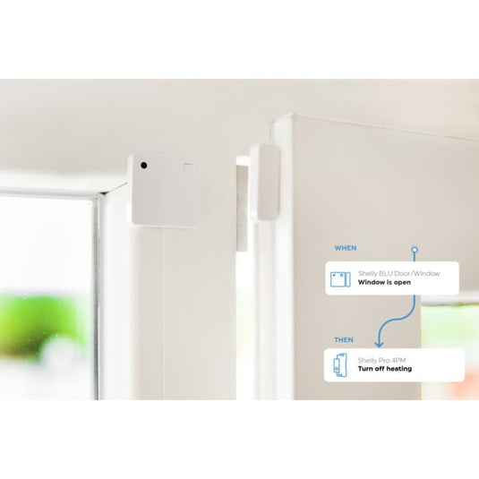 Shelly bluetooth deurraamsensor voor draadloze monitoring van een slimme woning