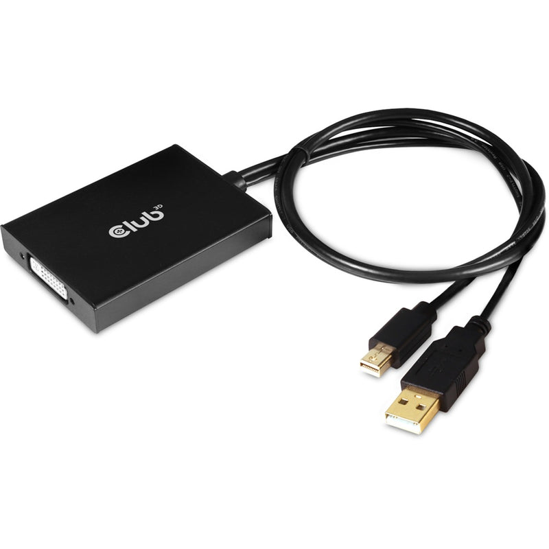 Afbeelding laden in galerijviewer, Club 3d mini-displayport 1.2 naar dual link dvi-d adapter (zwart, 0,6 meter)
