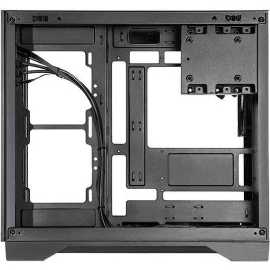 Chieftec visio air midi tower behuizing (zwart | 2x usb-a | 1x usb-c | tempered glass)