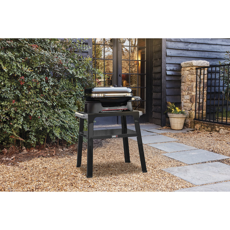 Afbeelding laden in galerijviewer, Weber lumin compact elektrische barbecue voor buiten met onderstel (zwart, 4 tot 6 personen, grilloppervlak 1561 cm²)
