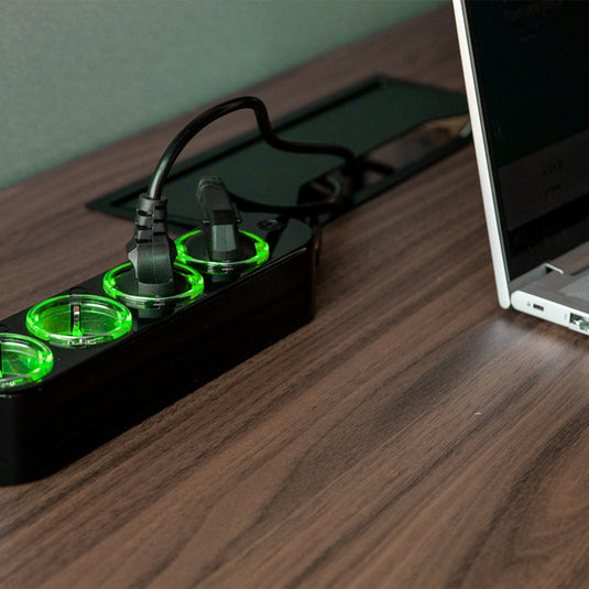 Shelly power strip gen4 stekkerdoos (zwart, wifi, bluetooth, zigbee)