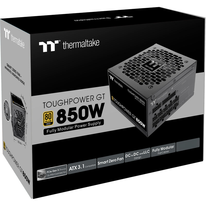 Afbeelding laden in galerijviewer, Thermaltake toughpower gt modulaire 850 watt voeding (zwart, 4x pcie)
