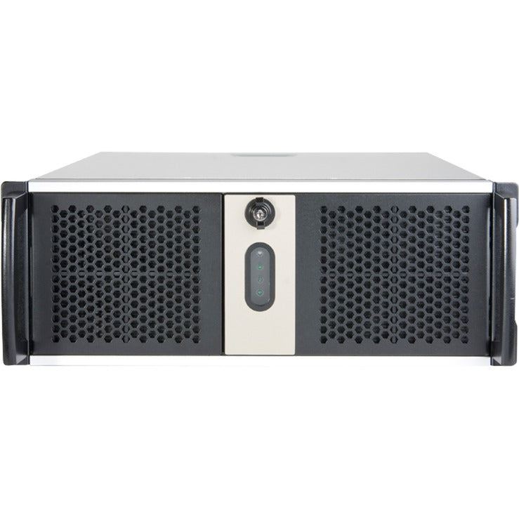 Afbeelding laden in galerijviewer, Chenbro rm42300 rack behuizing (zwart zilver | 2x usb-a 3.2 (5 gbit s))
