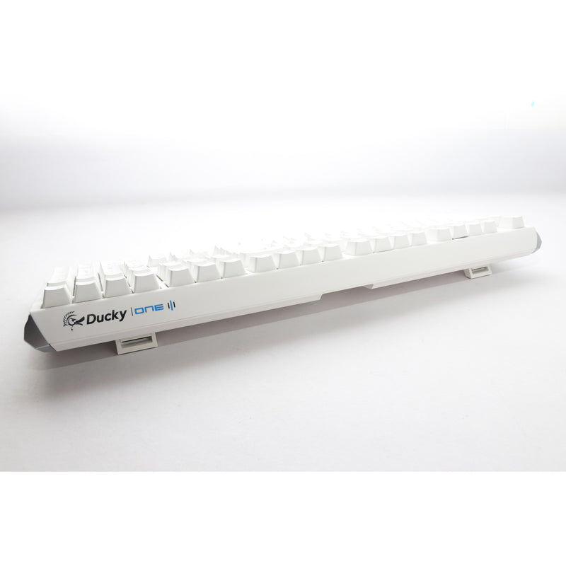 Afbeelding laden in galerijviewer, Ducky one 3 classic pure white rgb mechanisch toetsenbord (wit, us lay-out (qwerty), cherry mx silent red, 100%, rgb led, double-shot pbt, hot-swappable, quack mechanics)
