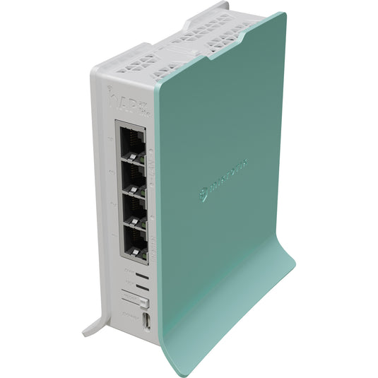 Mikrotik hap ax lite (l41g-2axd) access point (wit groen, qualcomm ipq-5010 cpu, wifi 6)