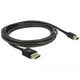 Delock mini displayport > displayport kabel (zwart, 2 meter, 8k 60 hz )