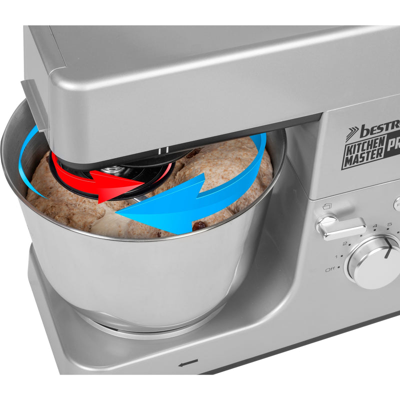 Afbeelding laden in galerijviewer, Bestron akm1600s 4-in-1 keukenmachine kitchen master pro (zilver)
