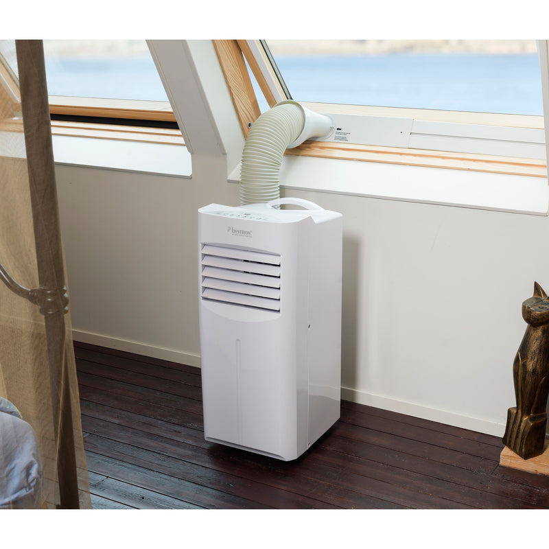 Afbeelding laden in galerijviewer, Bestron aac9000 mobiele airconditioner (wit, koelvermogen 2,6 kw | met cfc-vrij koelmiddel | 9000 btu h)
