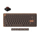Keychron k3 max-h3w all-wood special edition rgb mechanisch toetsenbord (houtkleur, us lay-out (qwerty), milk pom brown, 75%, rgb leds, double-shot pbt, hot swap, 2.4ghz | bluetooth 5.1 | usb-c)