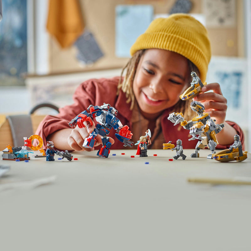 Afbeelding laden in galerijviewer, Lego super heroes marvel 76322 avengers endgame thor vs. chitauri
