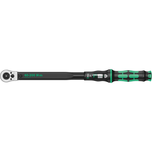 Wera click-torque c 3 push r l instelbare draaimomentsleutel (zwart groen, 40-200 nm)