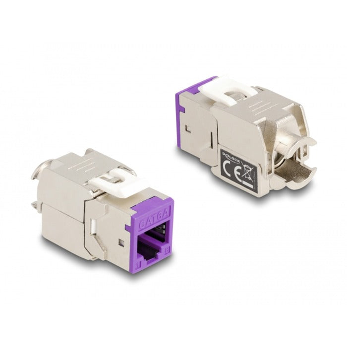 Afbeelding laden in galerijviewer, Delock rj45 jack > lsa cat 6a toolfree keystone module (meerkleurig, 8 stuks)

