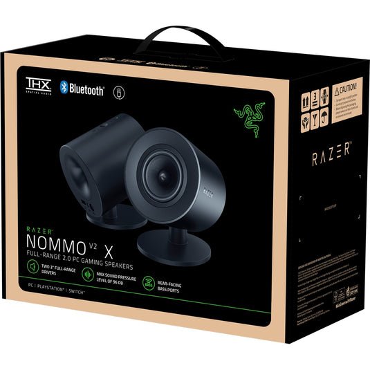 Razer nommo v2 x luidspreker (zwart, usb, bluetooth)