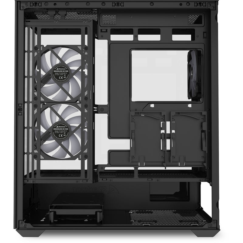 Afbeelding laden in galerijviewer, Sharkoon sk6 argb midi tower behuizing (zwart | 2x usb-a | rgb | tempered glass)
